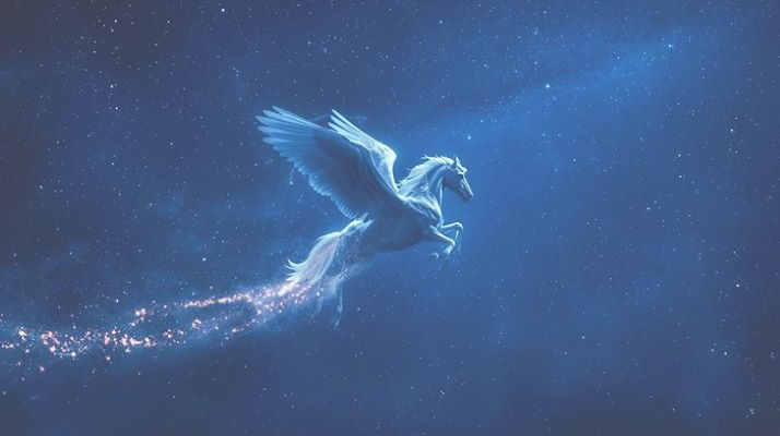 夜空とペガサス